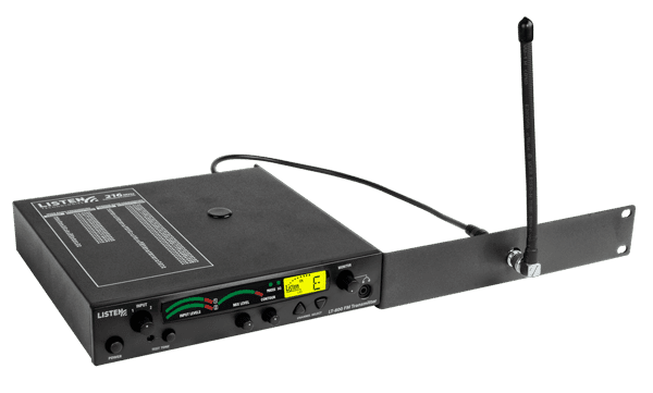 Vista frontal del kit de antena LA-126 para montaje en bastidor 216 MHz