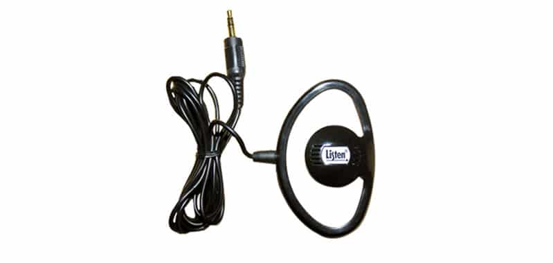 Black ear speaker