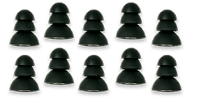 Product image of ear bud replacement pieces.