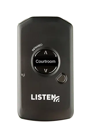 Listen IR Receiver with Courtroom mode activated