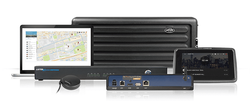 All products included in the Navilution Listen EVERYWHERE Portable 16-CH AC/DC System