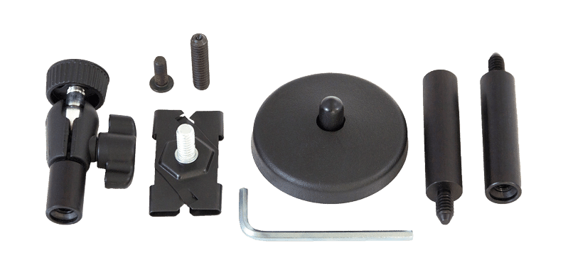Collection of pieces of replacement mounting hardware for assistive listening devices