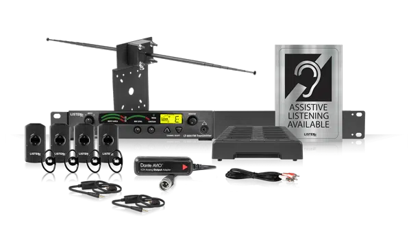 Listen iDSP Prime Level III Stationary RF System (72 MHz) (Dante