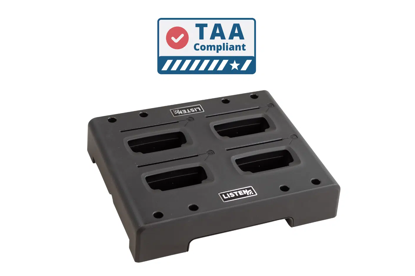 ListenIR TAA Intelligent 4-Unit Charging Tray