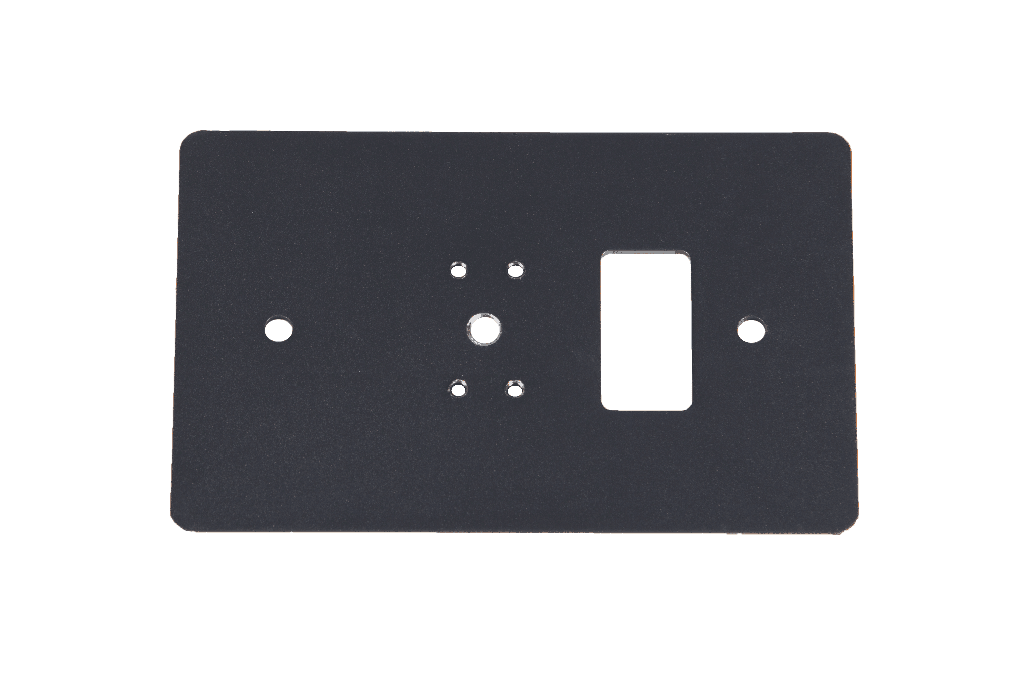 Black wall box mounting plate