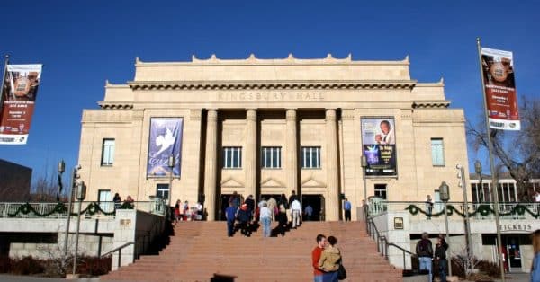 Kingsbury Hall theater in the daytime.