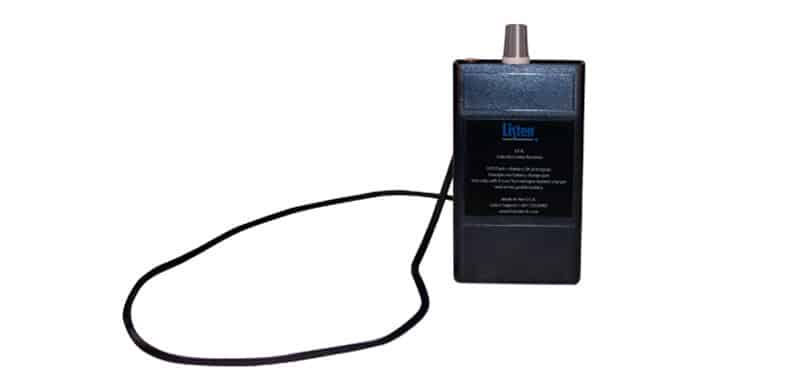 Hearing loop receiver with lanyard