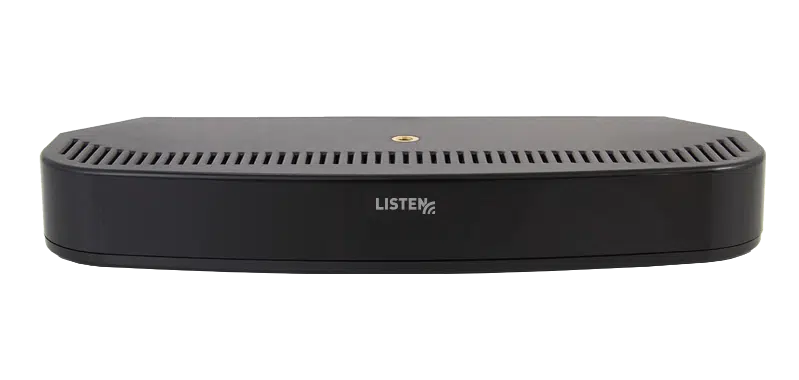 Front view of ListenIR Transmitter