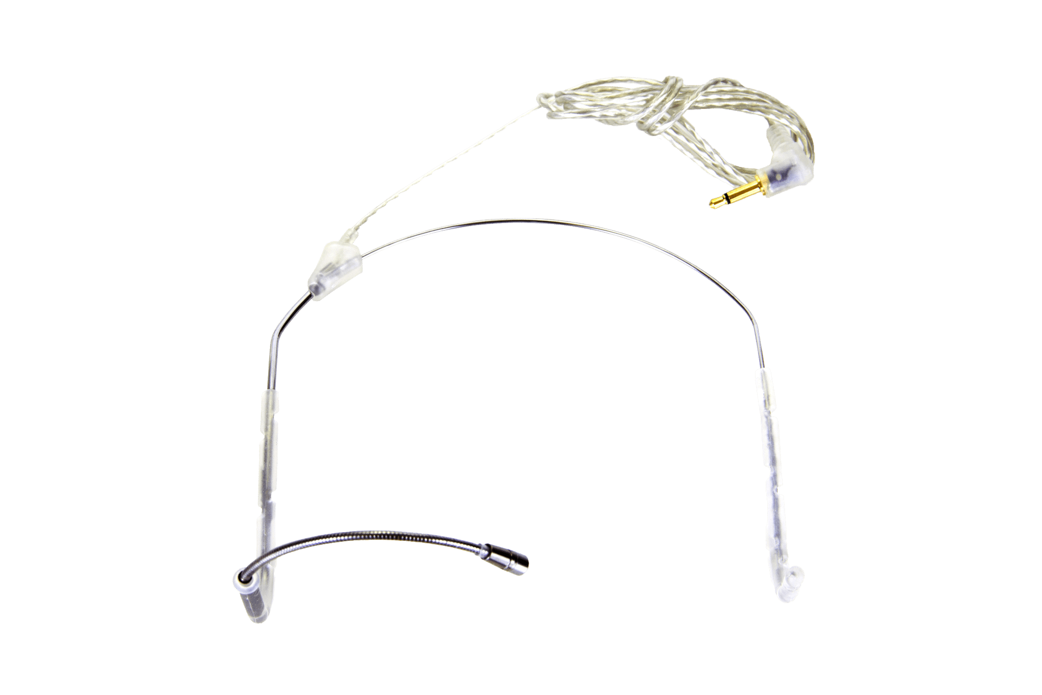 Lightweight behind-the-head microphone