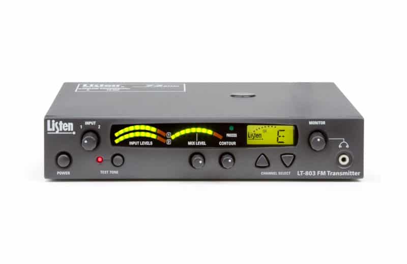 Front view of Stationary 3-Channel RF Transmitter (72 MHz)