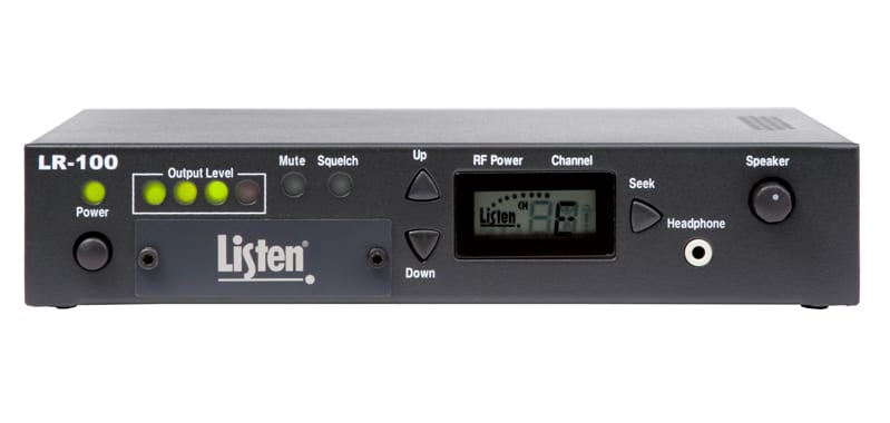 Front view of Stationary RF Receiver/Power Amplifier (72 MHz)