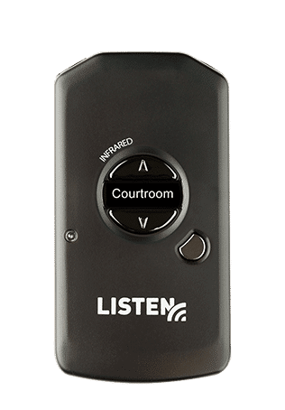 Listen IR Receiver with Courtroom mode activated