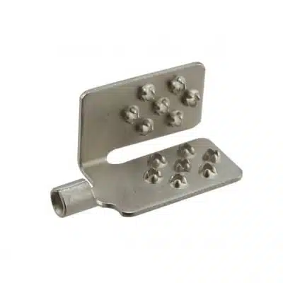 Composite image of a metal wire crimper.